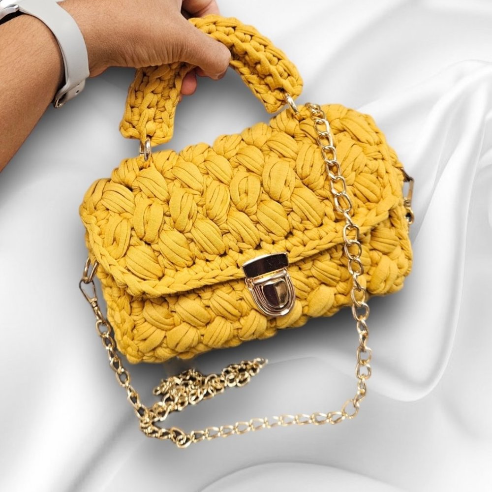 Luxury Marshmallow Crochet Bag